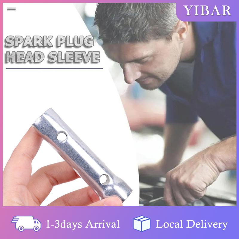 【YIBAR】 80mm xe máy bugi cờ lê xe máy xe máy đôi cuối Spark Plug cờ lê 16mm 18mm phụ kiện xe máy