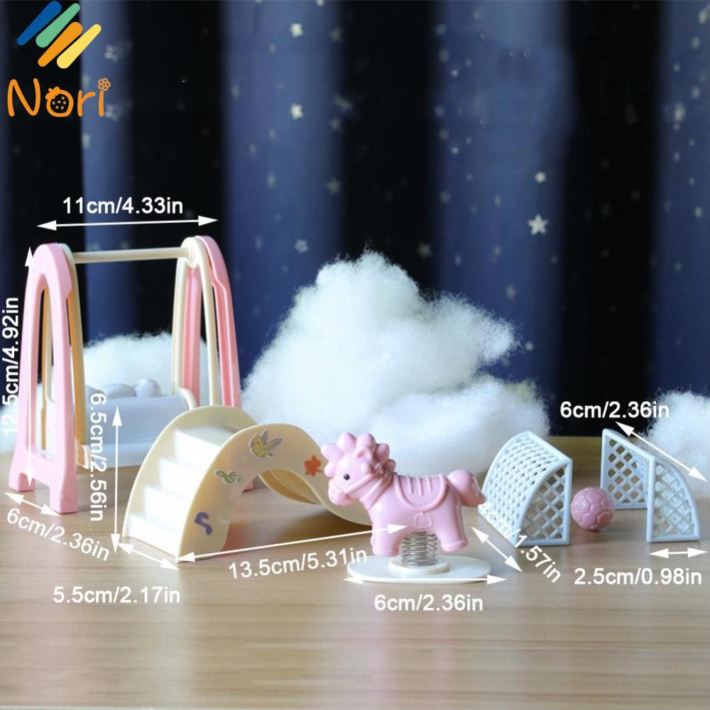 Nori chơi đồ chơi trong nhà thu nhỏ cảnh đồ nội thất trang trí phòng ngủ nhỏ nhà bếp nhỏ dollhouses phụ kiện búp bê