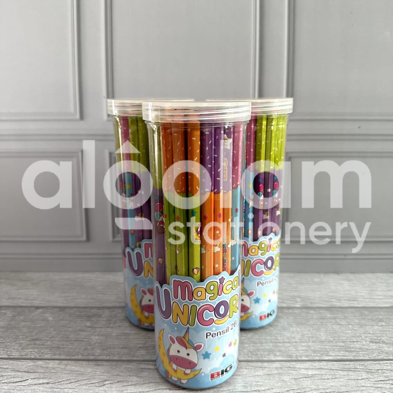 AlQolam SATU POT ( 50 PCS ) Pensil 2B Big Karakter Lucu
