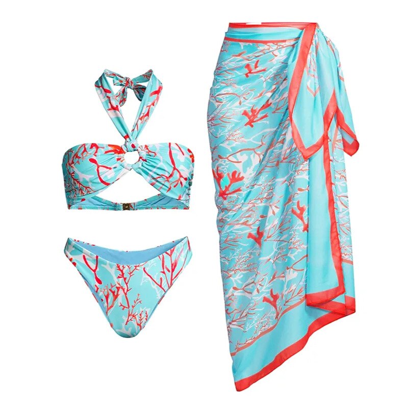 SOLY HUX Women's Criss Cross Halter Bikini Bathing Suits 2Piece Swimsuits M  NWOT : สำนักงานสิทธิประโยชน์ มหาวิทยาลัยรังสิต