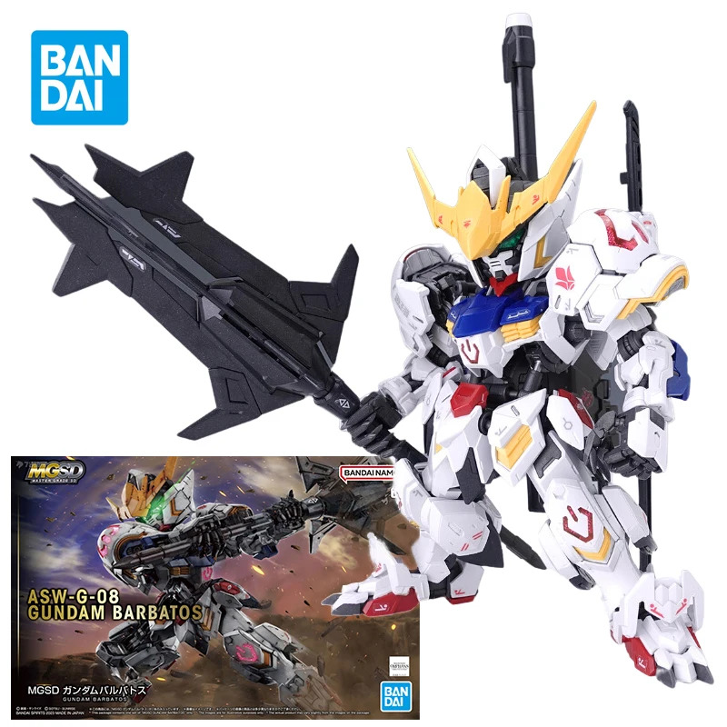BANDAI MGSD Barbatos Gundam Anime Figure Asw-G-08 Gundam Barbatos Action Figure Toys for Boys Kids G