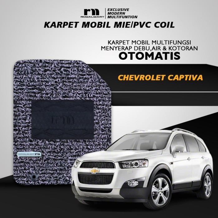 Royal Mart - Karpet Mobil CHEVROLET CAPTIVA TANPA BAGASI/Carpet Mie Bihun Premium Keset PVC Anti Slip Aksesoris Interior Mobil - Jenama Royal Mart Harga 742,500 Ringgit*Penghantaran Percuma