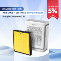 Máy Lọc Không Khí Cho Thú Cưng Levoit Vital 200S 88m2 | Lọc bụi mịn - Khử mùi hút lông - Đèn cảm biến chất lượng