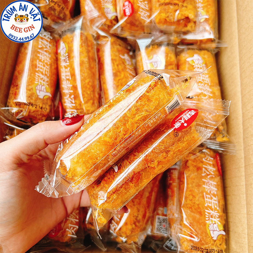 Combo 5 bánh ruốc que like, bánh bông lan chà bông b104c5 - beegin food