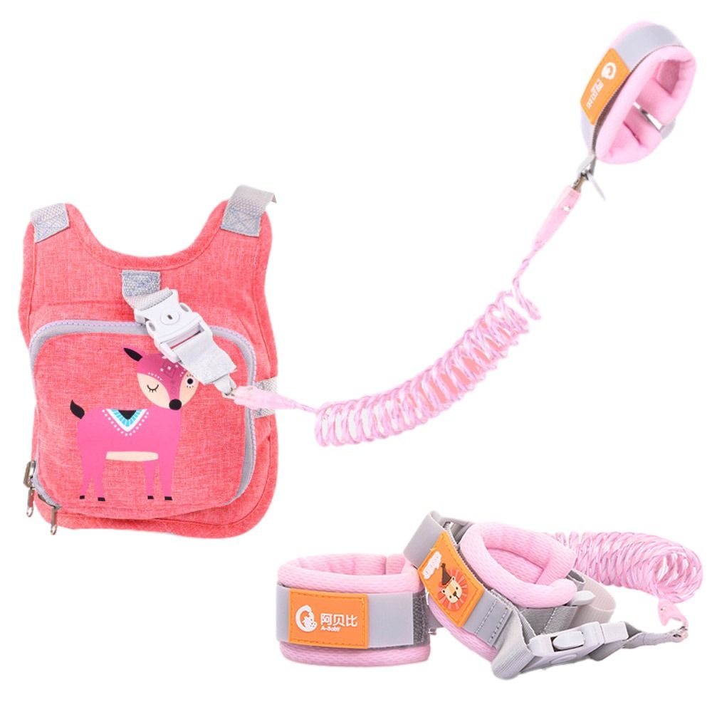 GLOBECART Cute Dinosaur Toddler Harness Leash Foldable Child Leash Baby Walking Wristband Accessories Adjustable Assistant Strap Belt