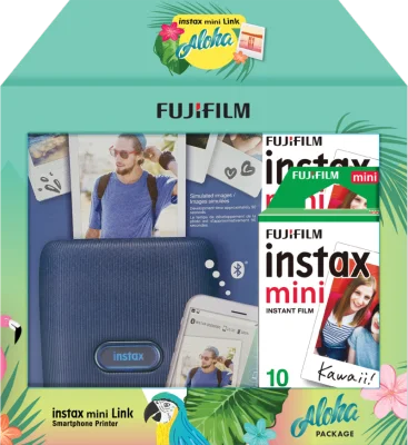 Fujifilm INSTAX Mini Link Smartphone Printer Aloha Package