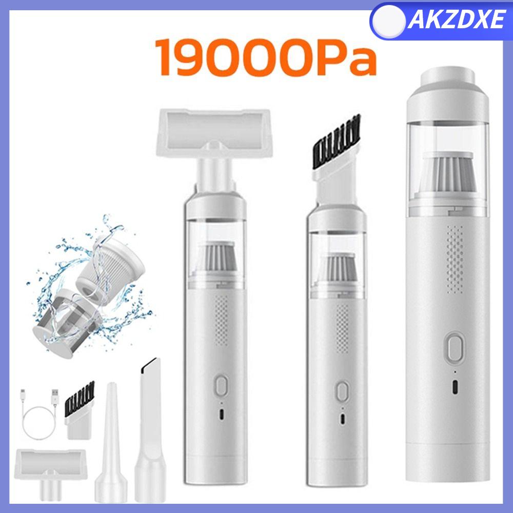 AKZDXE Lực hút 19000Pa Máy hút bụi ô tô không dây 2000mAh Lực hút mạnh mẽ Máy sạch Cầm tay Có thể sạc lại Máy thổi cầm tay Hộ gia đình