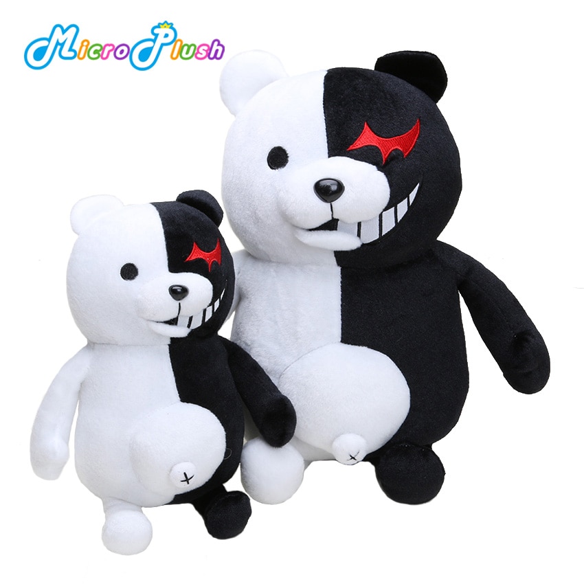 25/40cm Anime Dangan Ronpa Super Danganronpa 2 Monokuma Black&White Bear Plush Toy Bear Soft Stuffed Animal Dolls Toys