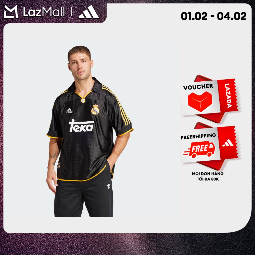 adidas Football Real Madrid 99/00 Away Jersey Men Black JW1992