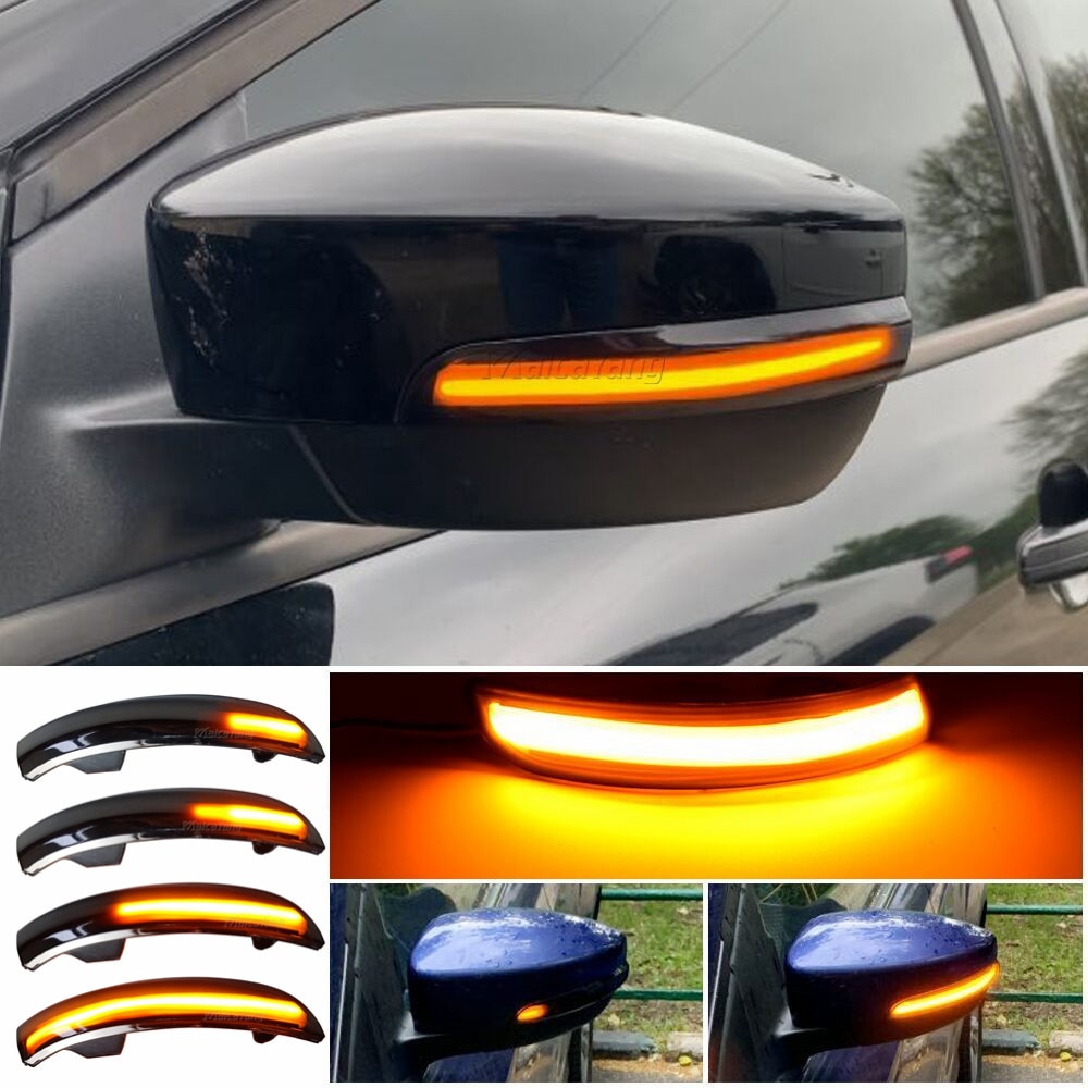 For ford kuga ecosport dynamic blinker led turn signal light side mirror indicator sequential 2013 2014 2015 2016 2017 2018 2019