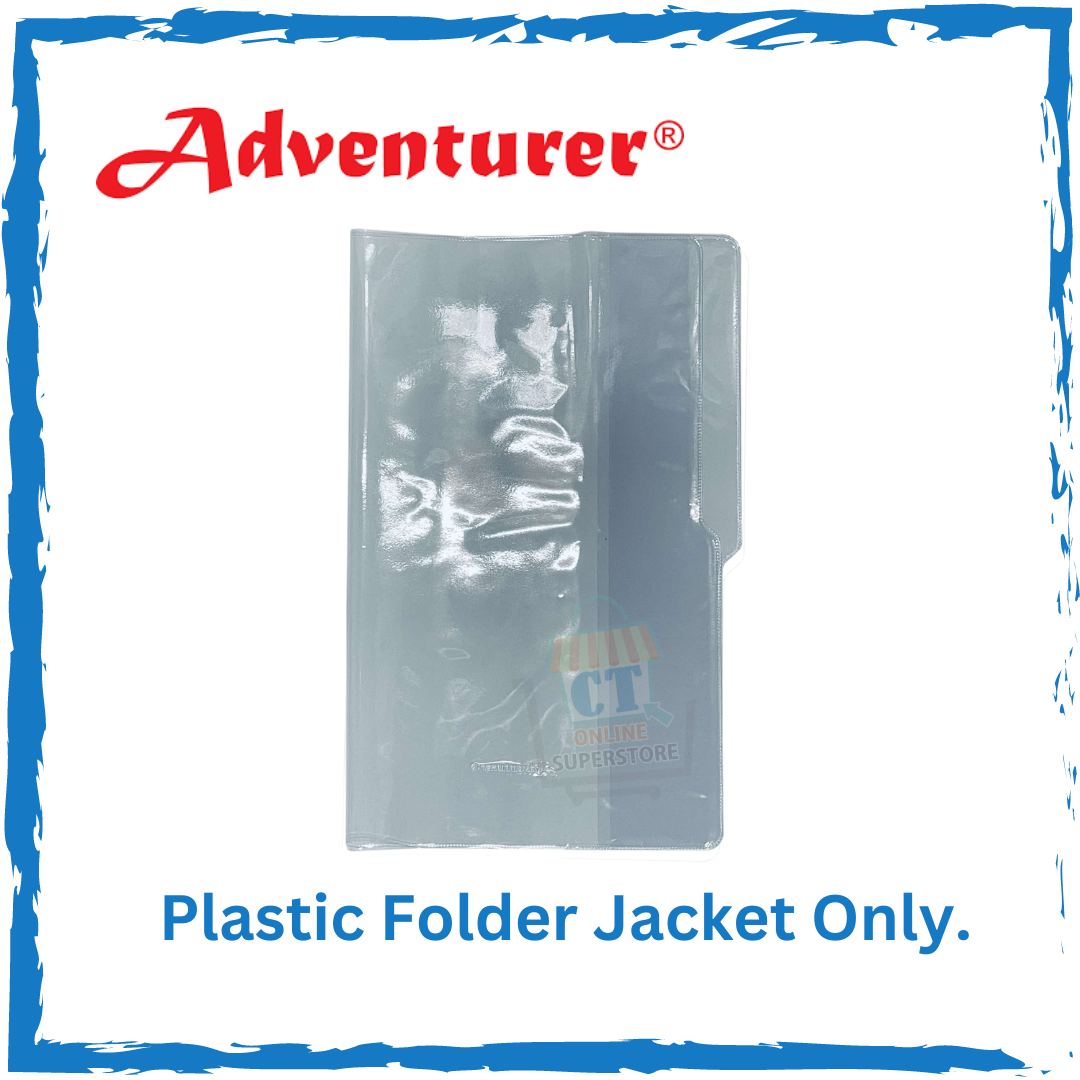 Adventurer File Folder Plastic Jacket Transparent protecting your folder and files