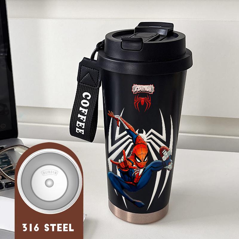 Tumbler Aesthetic Spider Man Stainless Steel Drinking Bottle Tumblr CUP Case 500 ML Cold Resistant Hea…