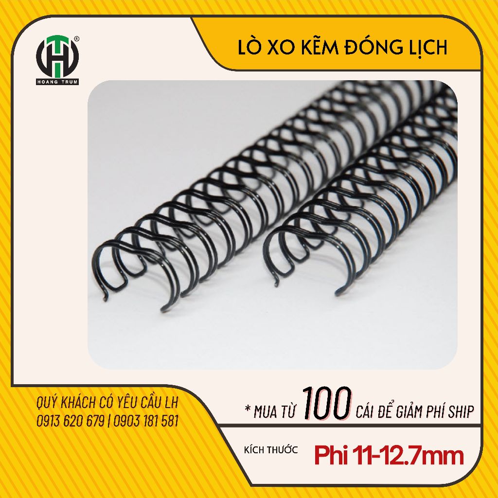Xoắn ốc phi 11mm, 12.7mm Xoắn ốc đóng sổ, xoắn ốc đóng lịch, album