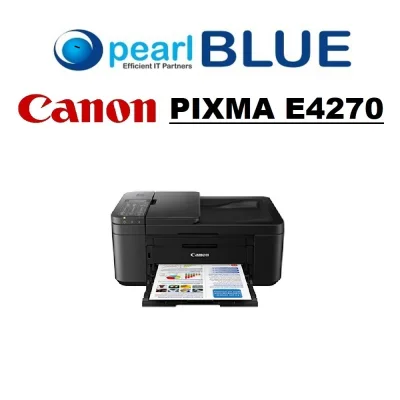 Canon PIXMA Ink Efficient E4270 - Compact Wireless All-In-One with Fax and automatic 2-sided printing for Low-Cost Printing