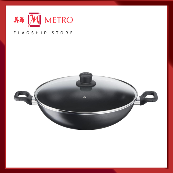 Tefal Cook Easy Chinese Wok 36cm W/Lid, B50392 Singapore