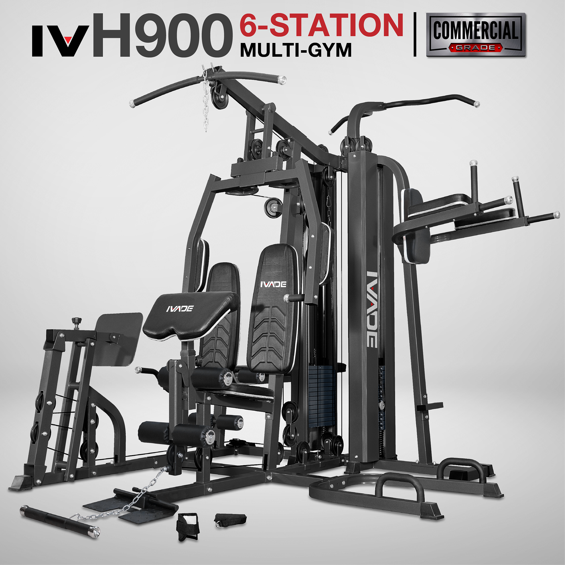 เครื่อง Multi Gym 6 สถานี รุ่น IV-H900 (IVADE) ราคา 69,900 บาท*ส่งฟรี