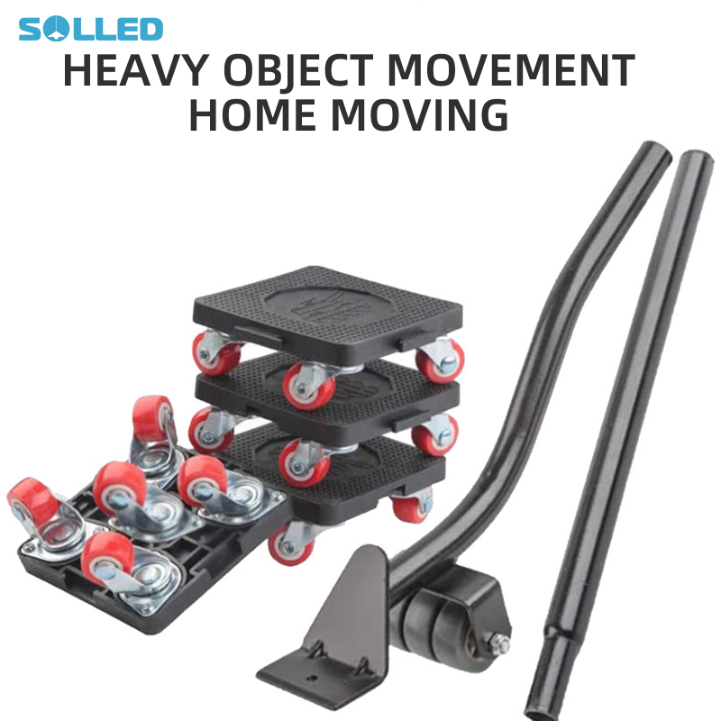 Heavy Duty Furniture Movers With 360° Rotation Wheels 2800lbs Load Capacity Furniture Dolly For Moving Sofa Tables Refrigerato