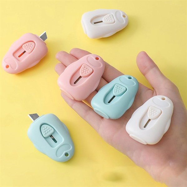 Dao rọc giấy mini học sinh, văn phòng, dao nhỏ treo móc khóa tiện lợi