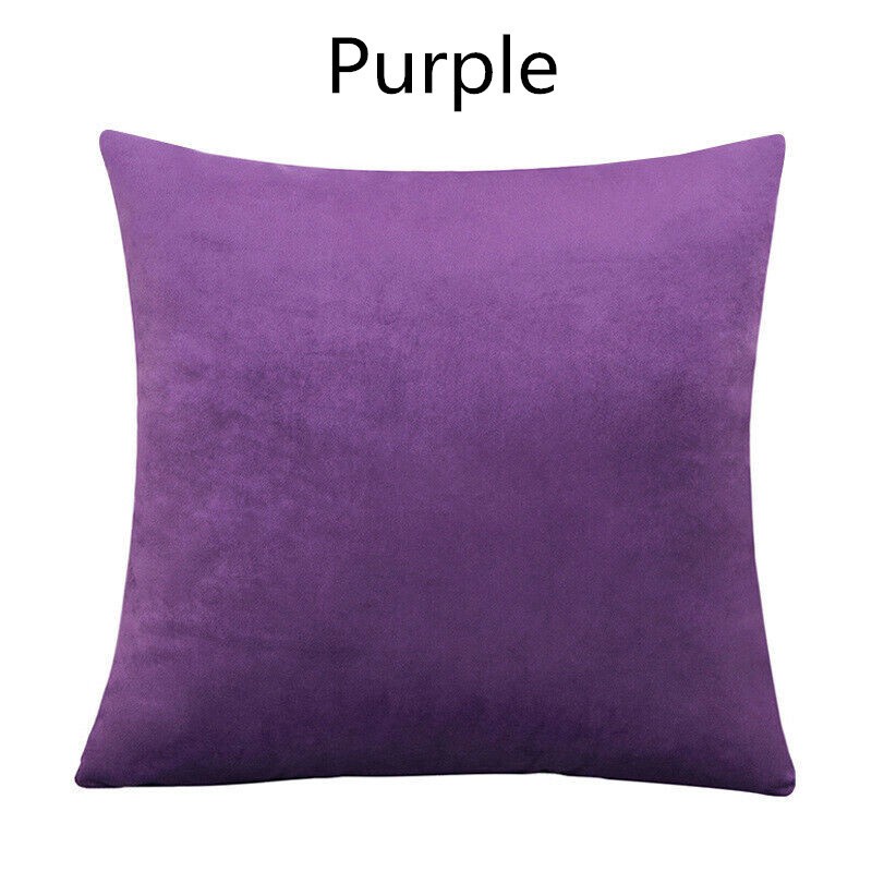 40x40 45x45 50x50 60x60 cm Square Large Velvet Plain Cushion Cover Throw Pillow Case Home Sofa Decor