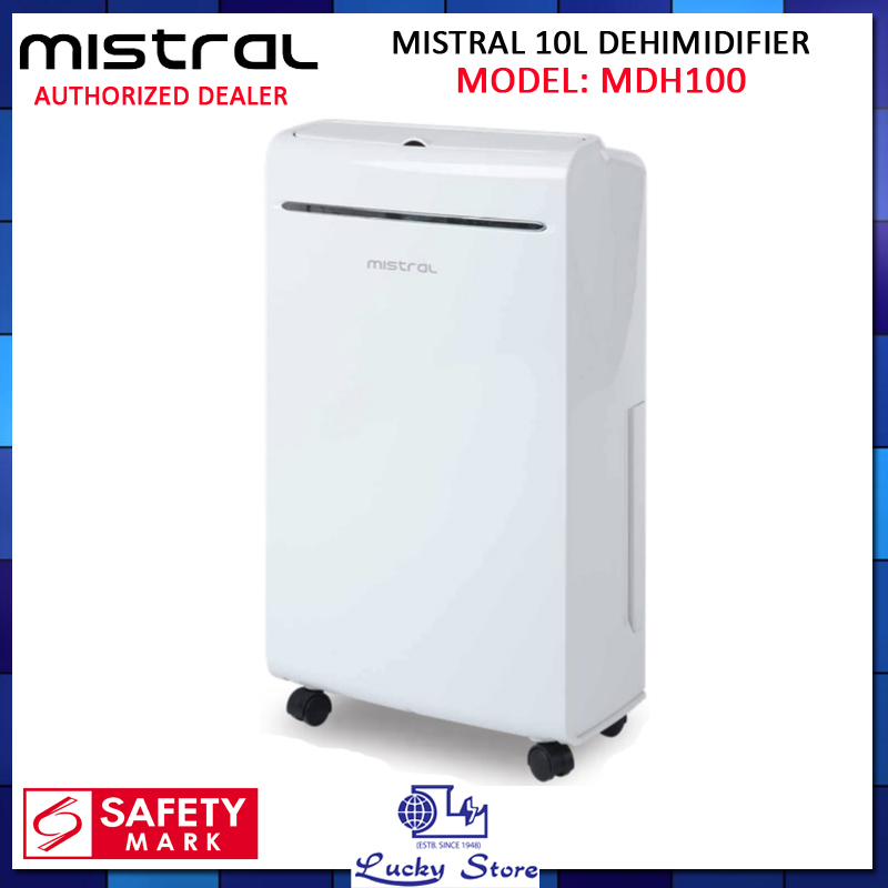 (Bulky) MISTRAL MDH100 10L DEHIMIDIFIER  WITH IONIZER AND UV LIGHT, 1 YEAR WARRANTY, FREE DELIVERY Singapore
