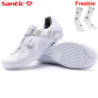 Santic Cycling Shoes Men Women Non-lock Flat Casual Breathable Outdoor Sports MTB Road Bike Sneakers