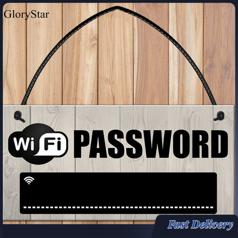 GloryStar Creative Wifi Password Sign Diy Printing Reminder Welcome