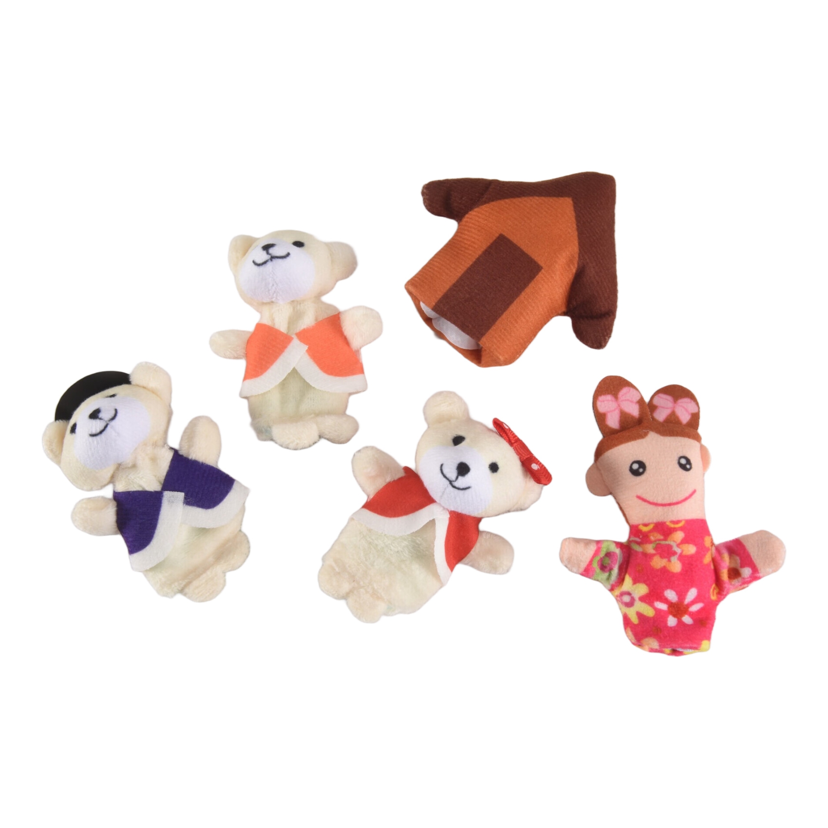 Lot of 5 pcs Finger Fairytale Fairy Tale Goldilocks and Three Bears
