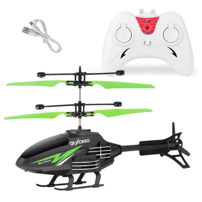 Mini RC Infrared Induction Aircraft 2CH Gyro Helicopter RC Drone Helicopter Toy Birthday Christmas G