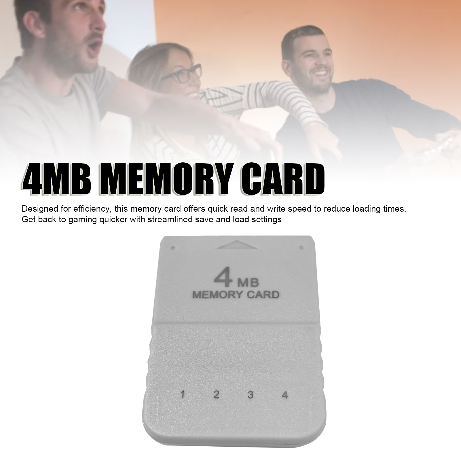 4MB Bộ Nhớ Thẻ Phù Hợp Cho Ps1 Máy trò chơi kết quả nhanh Viết Tốc Độ Trò Chơi Tiết Kiệm Bộ Nhớ Thẻ