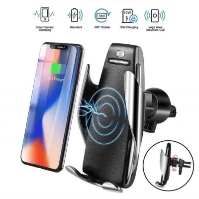 Mobile Phone Car Wireless Charger Bracket Holder Qi Charging Mount