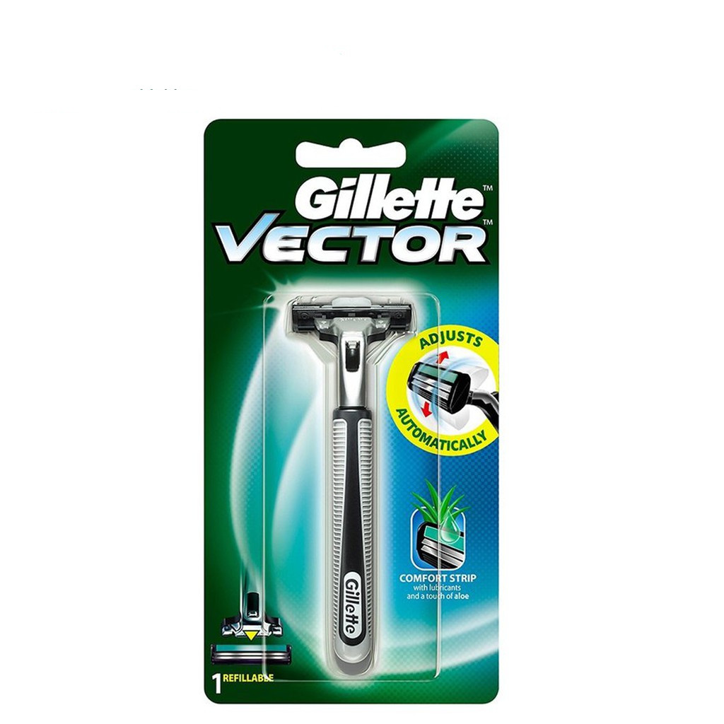 Dao Cạo Râu Gillette Vector Plus Kèm 1 Đầu Thay Vector Plus 1 Up