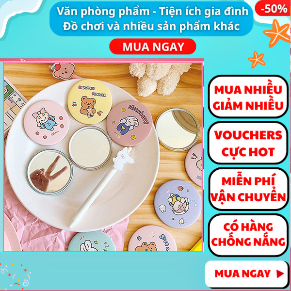 Gương mini tròn hoạt hình xinh xắn , Gương tròn mini bỏ túi , Gương trang điểm mini cầm tay , Gương tròn một mặt mini đáng yêu , Gương trang điểm bỏ túi xinh xắn , Gift Love