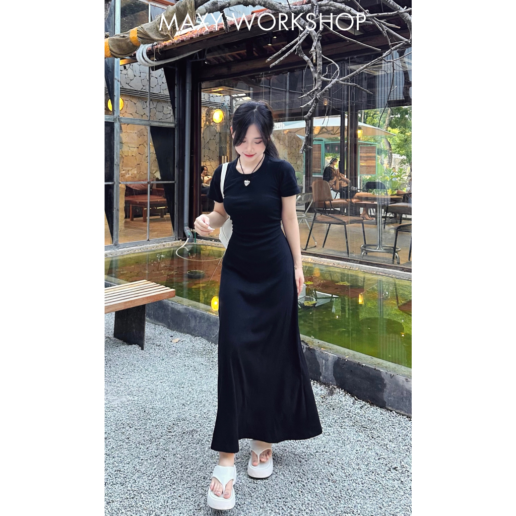 Đầm thắt dây chéo lưng Cross Back Dress Maxy Workshop