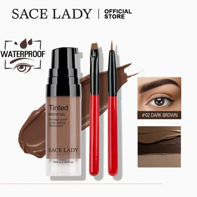 SACE LADY 6 Colors Eyebrow Gel Waterproof Makeup Brush Set Long Lasting Eye Brow Dye Cream Make Up Cosmetic