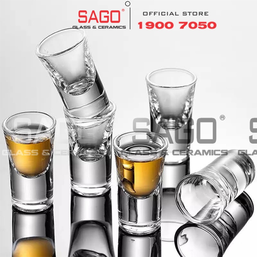 Ly thủy tinh nhí king dealay shot glass 15ml | tùy chọn mẫu ly thủy tinh shot