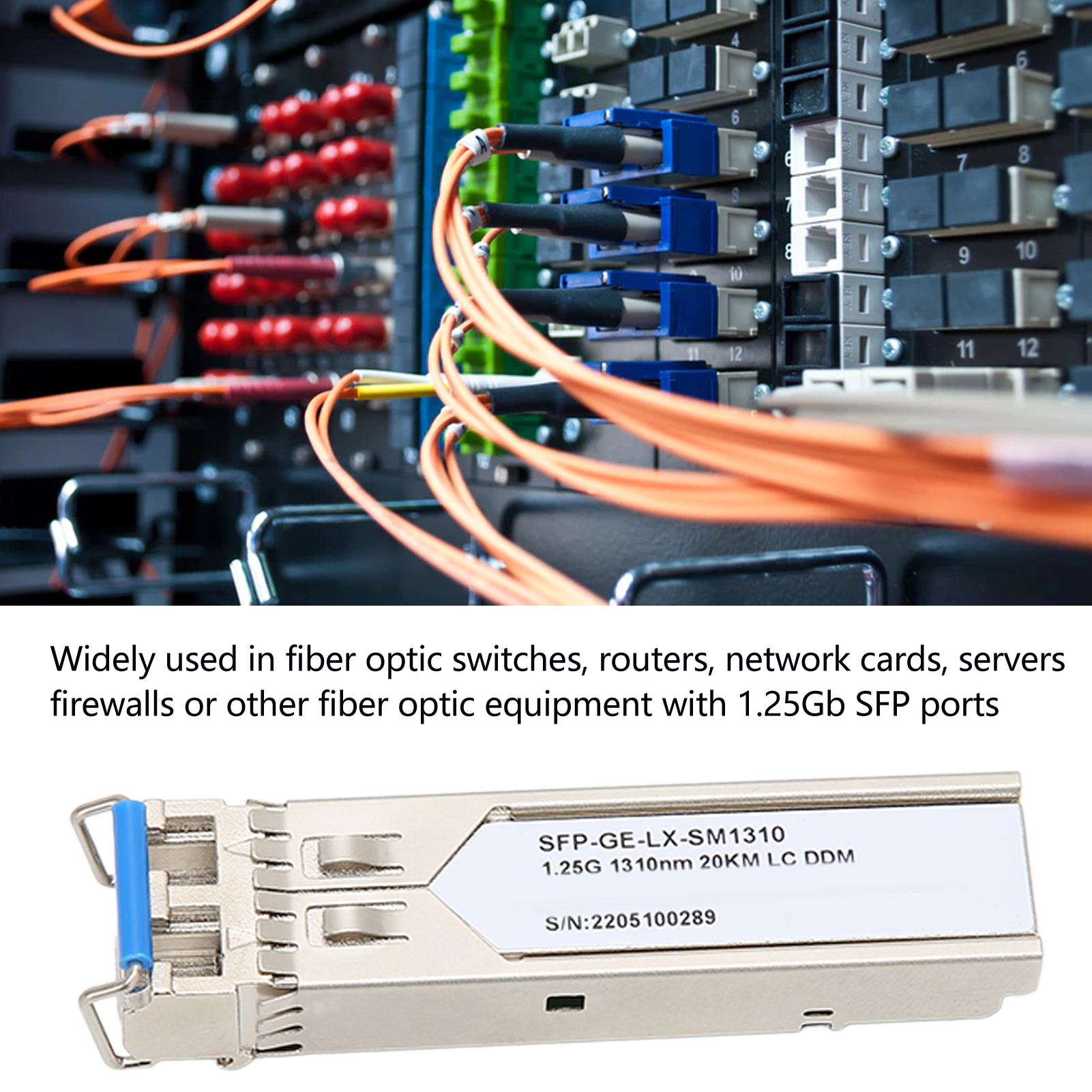 SFP mô-đun 1.25G sợi quang mô-đun hot swappable cho thẻ Internet cho router