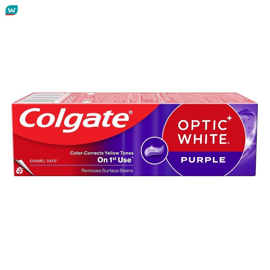 Colgate Toothpaste Optic White Purple 100 G. ยาสีฟันคอลเกตเพอร์เพิล