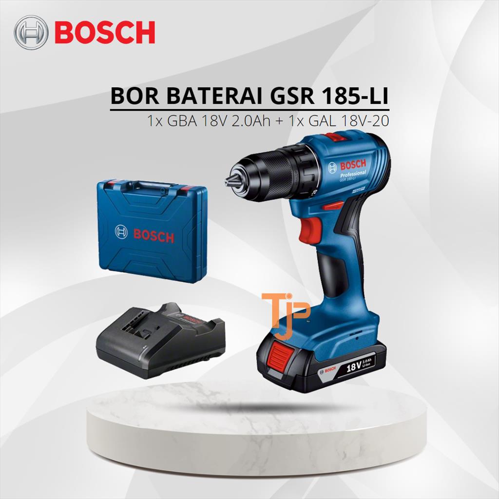 BOSCH BOR BATERAI CORDLESS GSB 185 LI Lazada