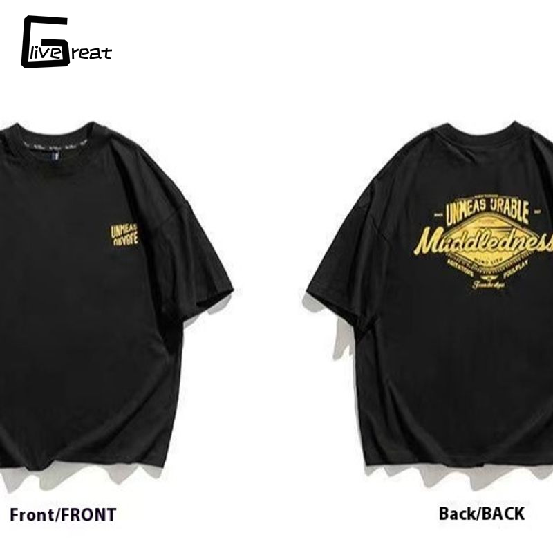 Unisex Loose Fit T-Shirt with Fashionable Graphic Design and Cargo Shorts Set ราคา 134 บาท*ส่งฟรี