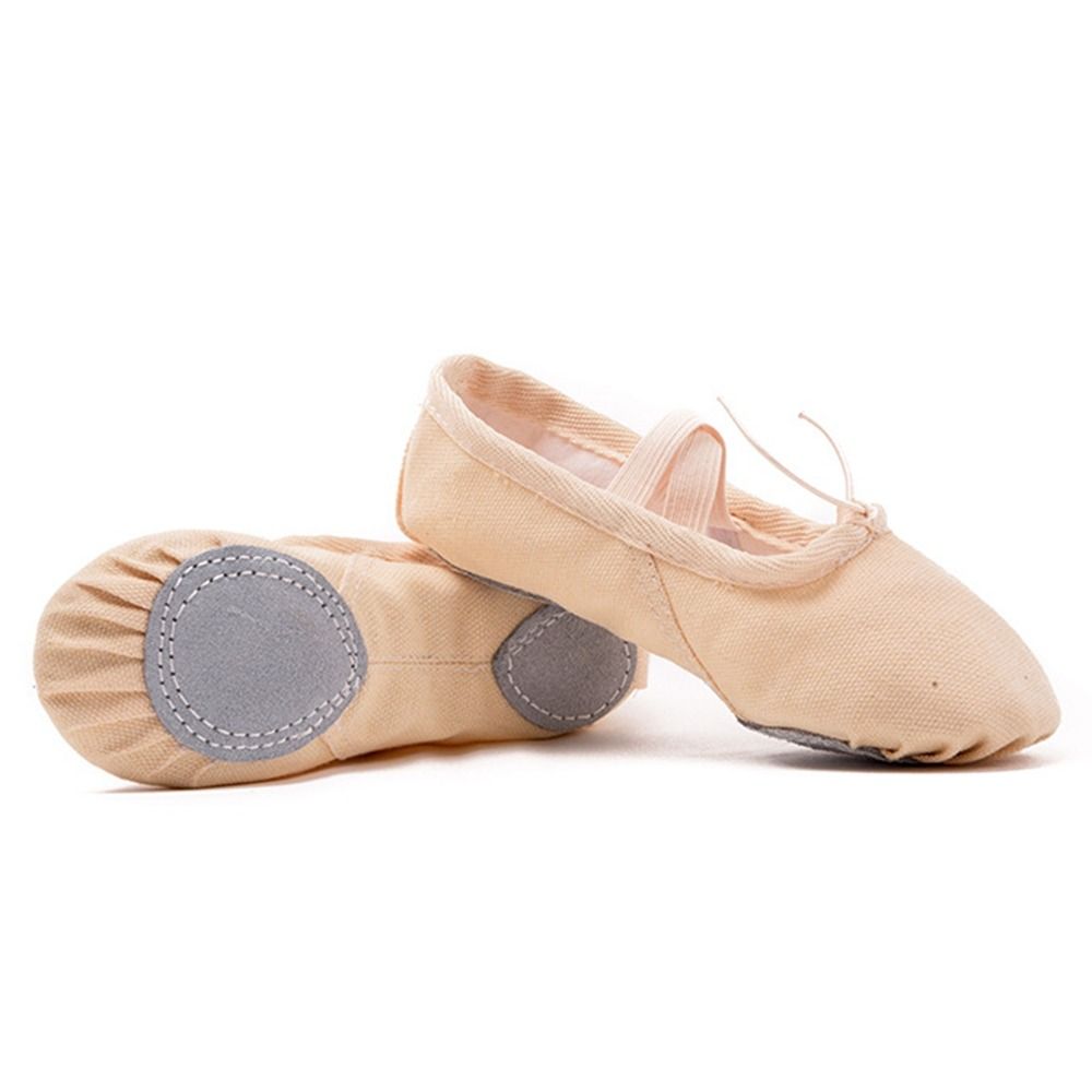 XIKEDUO Đơn giản Thể dục dụng cụ Chuyên nghiệp Yoga Trẻ em Khiêu vũ Latin Múa ba lê Da Giày đế bằng mềm Giày đế bằng Giày khiêu vũ Giày gils Giày Ba lê nữ - 4