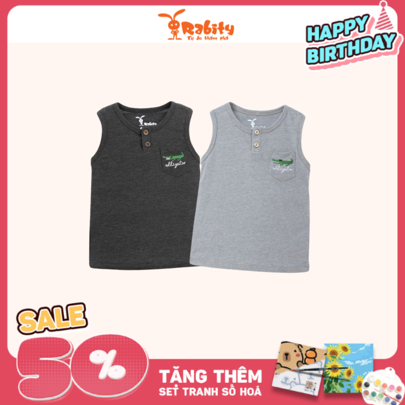 Áo thun sát nách bé trai Rabity áo ba lỗ sát nách mùa hè cho bé trai 92228