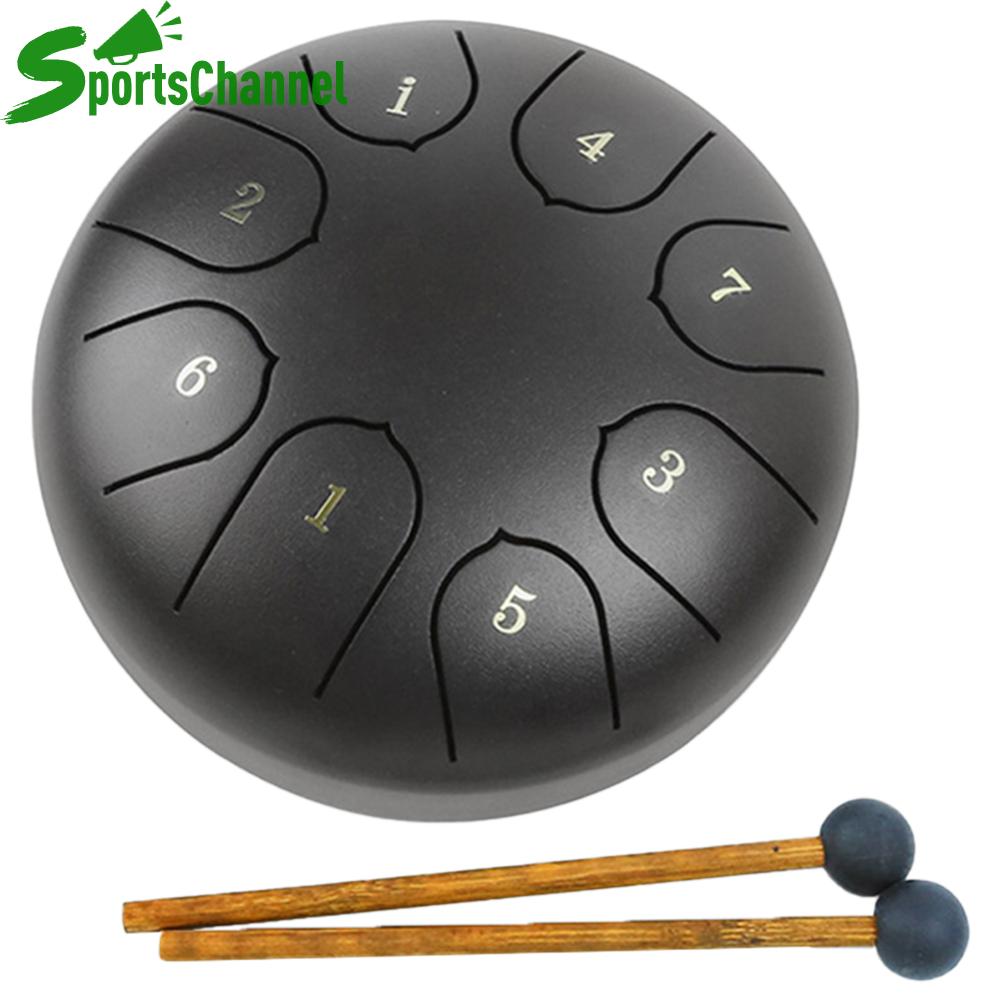 6 Inch 8 Ghi Chú Thép Lưỡi Trống Với sách âm nhạc Trống Vồ Và balo du lịch gấp gọn Handpan Trống Cho Yoga Thiền món quà độc nhất vô nhị