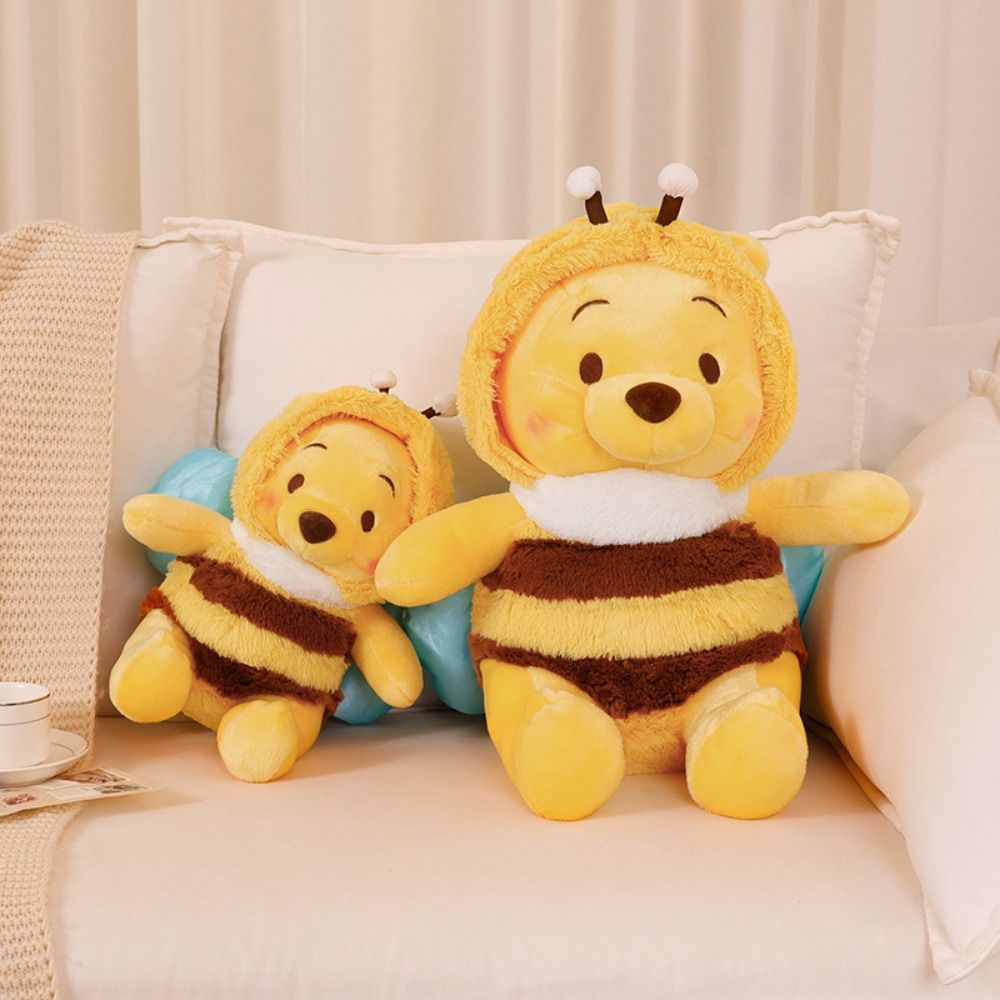 NXUGW Bông PP Đồ chơi nhồi bông hình con ong Winnie The Pooh Vải nhung lông Winnie The Pooh Đồ chơi Búp bê nhồi bông gấu Anime ong Đồ chơi trẻ em Hài Hước Đồ chơi nhồi bông gấu Pooh hình nhân vật hoạt hình Quà tặng sinh nhật bạn bè