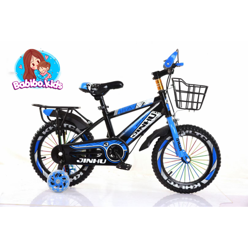 Xe đạp trẻ em, xe đạp mẫu địa hình có gacbag Jinhu cho bé từ 2-12 tuổi