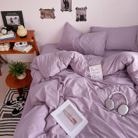 Plain Duvet Cover High Quality Hotel Quilt Cover Washed Cotton Breathable Comforter Cover with Zipper Single/Queen/King
