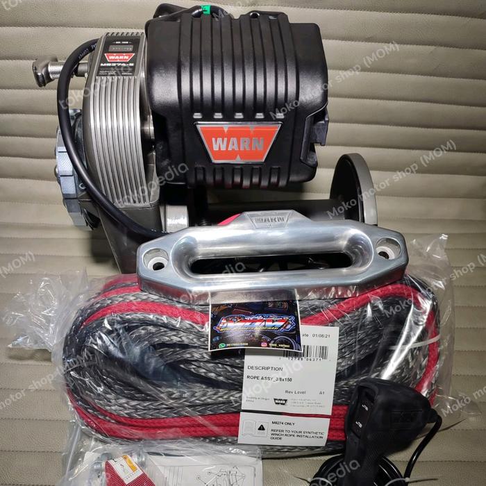 WINCH OFFROAD WARN JEEP M8274 TALI PLASMA SINTETIS - ForUs Mart Harga  91,020,000 Ringgit*Penghantaran Percuma