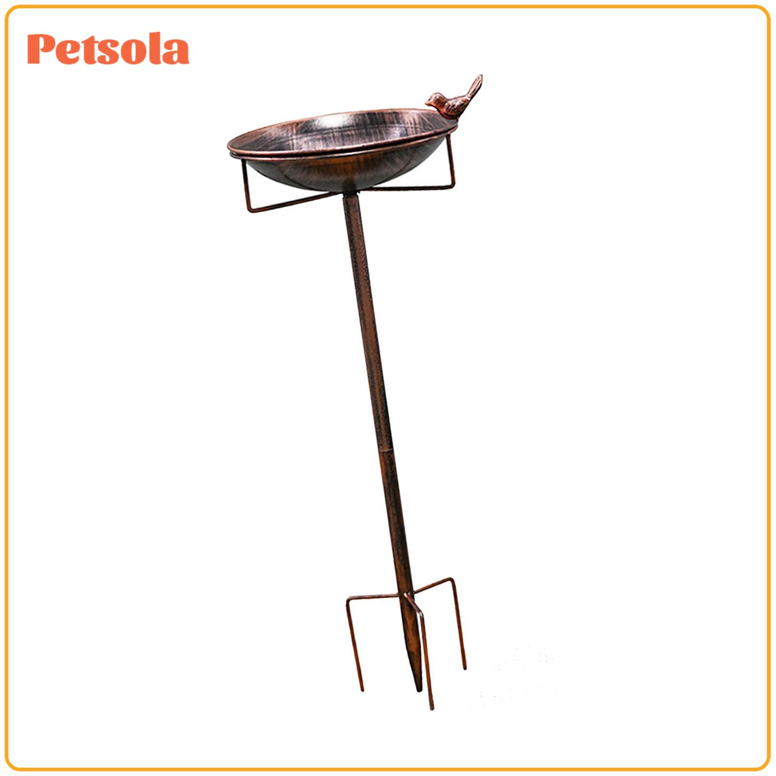 Iron Bird Feeder Metal Bird Bath Spacious 5 Prong Base Easy Installation Accessory for Outside Outdoors Bird Enthusiasts ราคา 1,938 บาท*ส่งฟรี