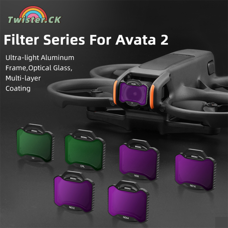 Lens Filter Easy Installing CPL/ ND Lens Filter Accessory Aluminum Alloy Optical Glass Filter Compatible For DJI AVATA 2 Drone Lens ราคา 230 บาท*ส่งฟรี