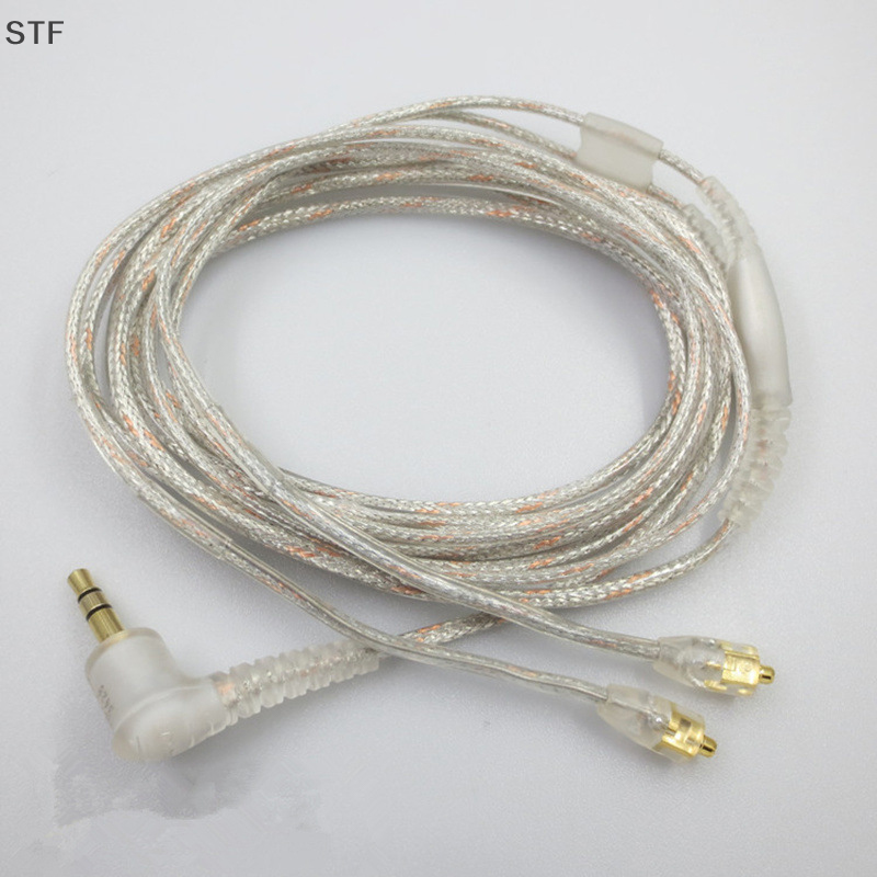 STF Cáp Micro mới cho tai nghe Shure SE215 Cáp mạ bạc nâng cấp thay thế cho Iphone Android