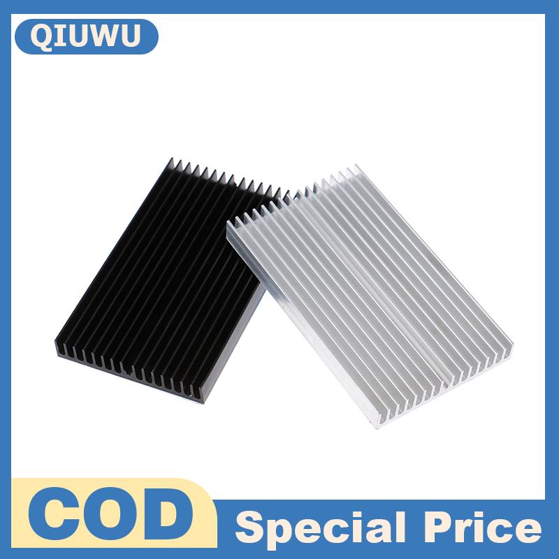 QIUWU อลูมิเนียมฮีทซิงค์100มม.แผ่นระบายความร้อน LED IC Chip Cooler หม้อน้ำ HEAT SINK ราคา 52 บาท*ส่งฟรี